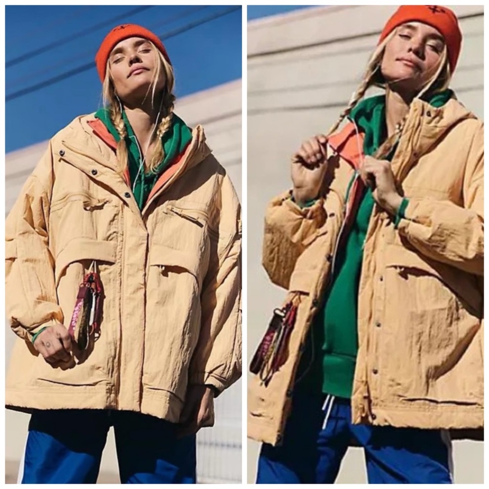 NWT • FP Movement By Free People Billy Boxy Insulated in Nectar